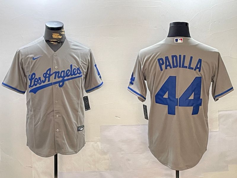 Men Los Angeles Dodgers #44 Padilla Grey Game 2024 Nike MLB Jersey style 1216->los angeles dodgers->MLB Jersey